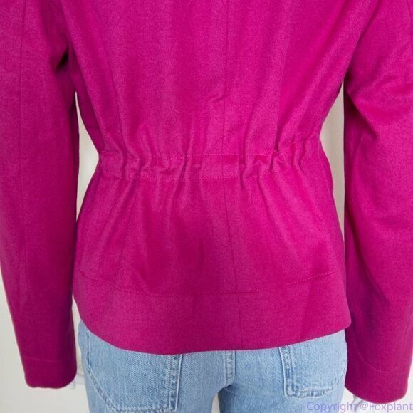 Akris Punto Barbie pink jacket with cinch, size 8 - Picture 9 of 16